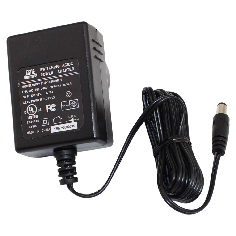 18 Volt 0.75 Amp Plug In Wall Mount Power Supply